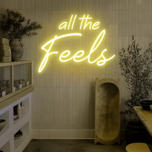 All The Feels Neon Sign - Custom Patch Factory