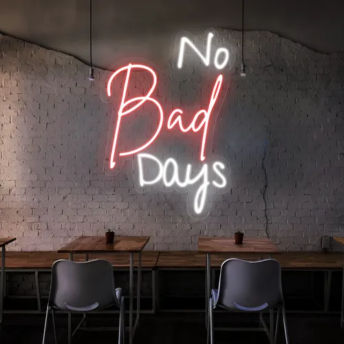 No Bad Days Neon Sign - Custom Patch Factory