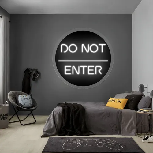 Do Not Enter Neon Sign - Custom Patch Factory
