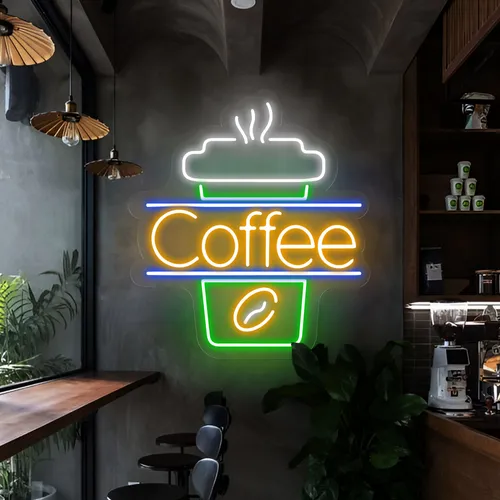 Coffee Neon Sign - Custom Patch Factory