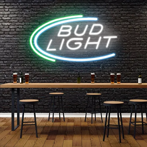 Bud Light Neon Sign - Custom Patch Factory