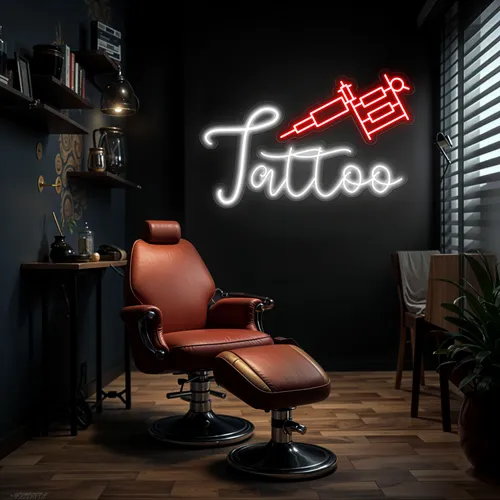 Tattoo Neon Sign - Custom Patch Factory