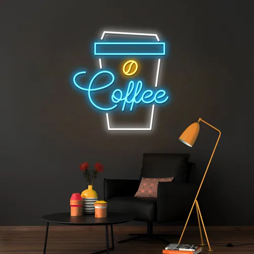 Snazzy Eye-catching Coffee Neon Sign - Custom Patch Factory