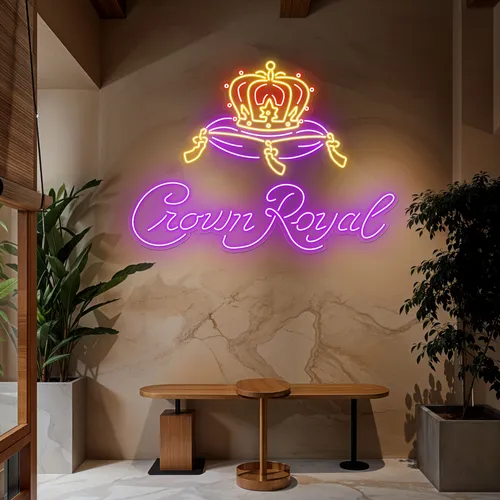 Crown Royal Neon Sign - Custom Patch Factory