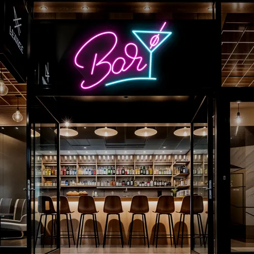 Oh Cocktail Bar Neon Sign - Custom Patch Factory