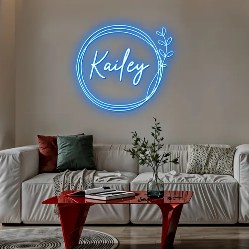 Boho Kailey Name Neon Sign - Custom Patch Factory