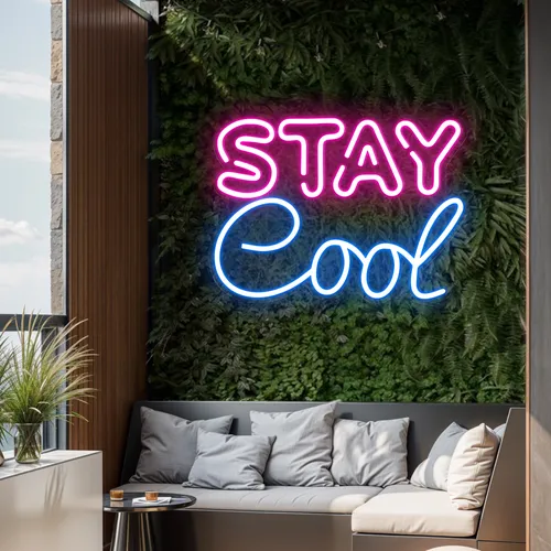 Stay Cool Neon Sign - Custom Patch Factory
