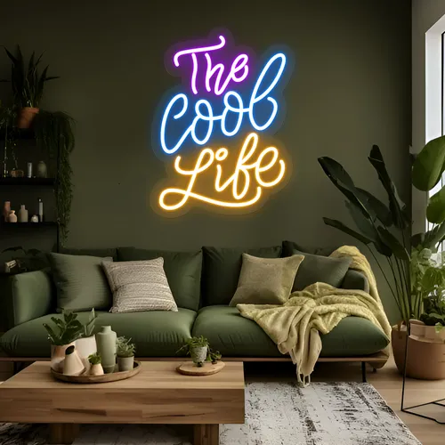 The Cool Life Neon Sign - Custom Patch Factory