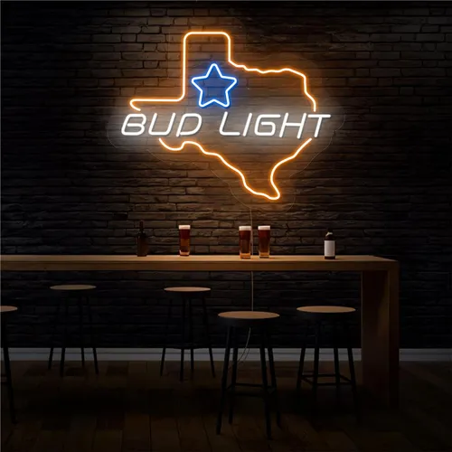 Old West Bud Light Neon Sign - Custom Patch Factory