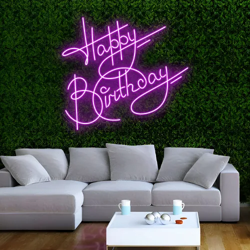 Oh So Hot Happy Birthday Neon Sign - Custom Patch Factory
