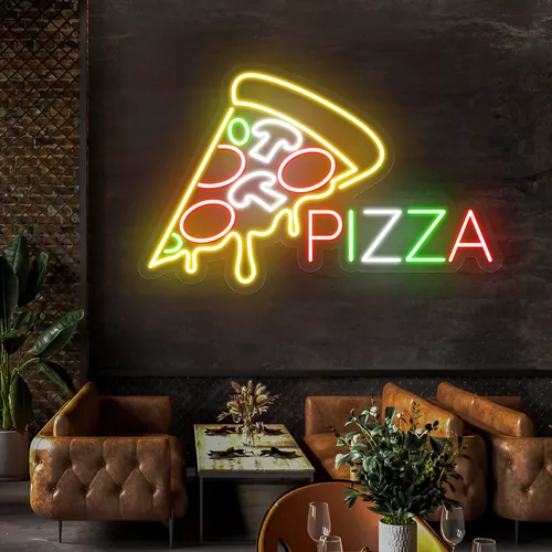 Pizza Neon Signs - Custom Patch Factory