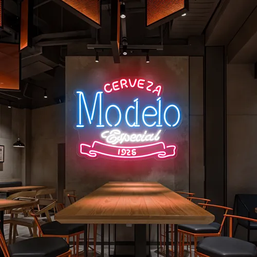 Modelo Neon Signs - Custom Patch Factory