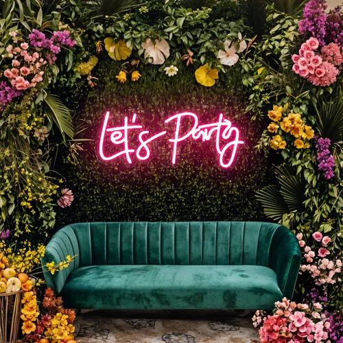 Let’s Party Neon Signs - Custom Patch Factory