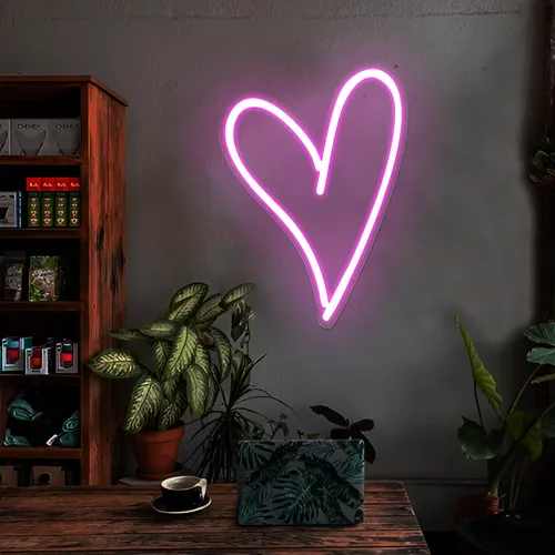 Sweetheart Pink Neon Sign - Custom Patch Factory