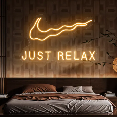 Nike Just Relax Neon Sign - Custom Patch Factory