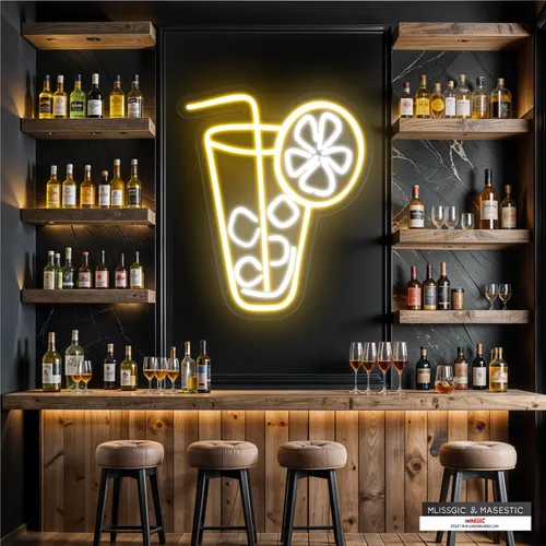 Tropical Glass Neon Sign - Custom Patch Factory