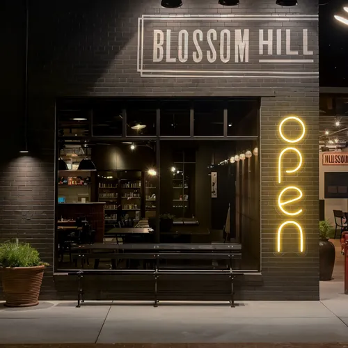 Open Vertical Neon Sign - Custom Patch Factory