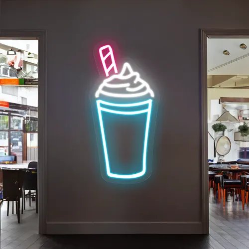 Fizz Glass Neon Sign - Custom Patch Factory