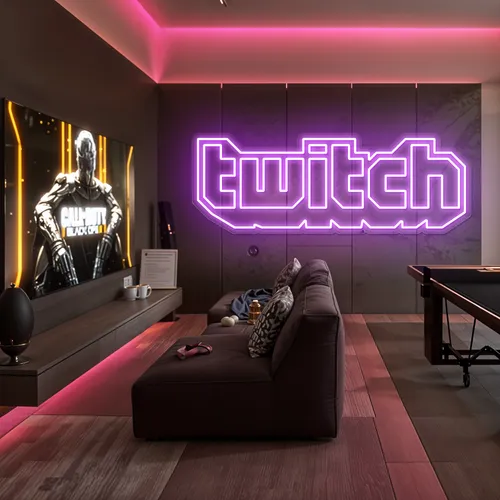 Twitch Streamer Neon Sign - Custom Patch Factory