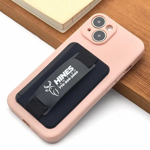 Leather Phone Wallet with Hand Grip - Custom Patch Factory