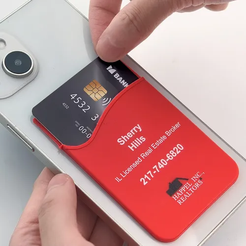 Silicone Phone Wallet Card Holder - Custom Patch Factory