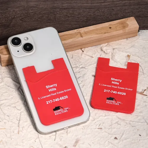 Silicone Phone Wallet Card Holder - Custom Patch Factory