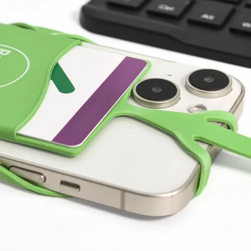 Lanyard Silicone Phone Wallet Holder - Custom Patch Factory