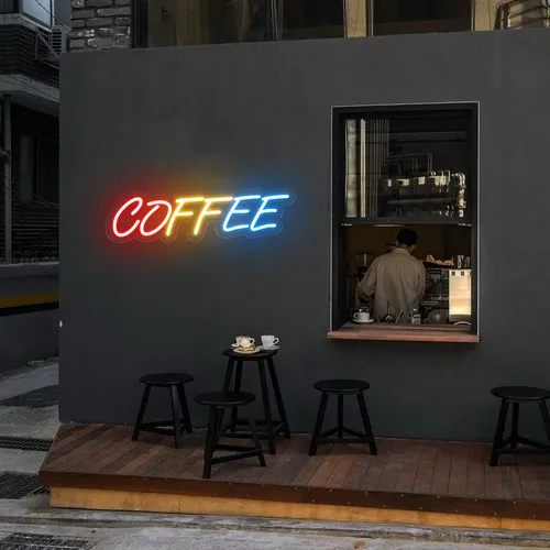 Multicolor COFFEE Neon Sign - Custom Patch Factory