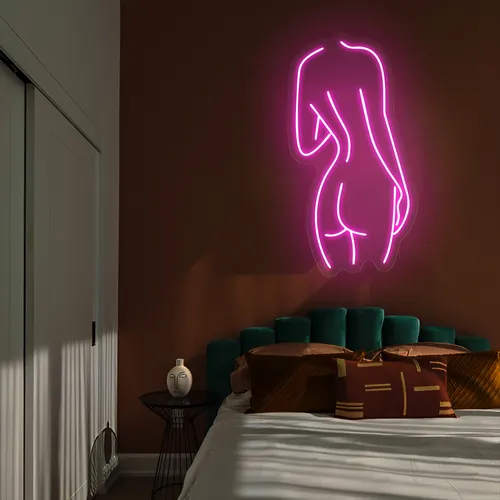 Body Outline Neon Sign - Custom Patch Factory