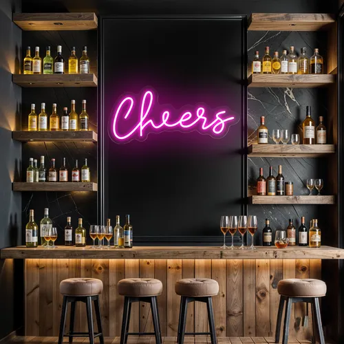 Mini Cheers Neon Sign - Custom Patch Factory