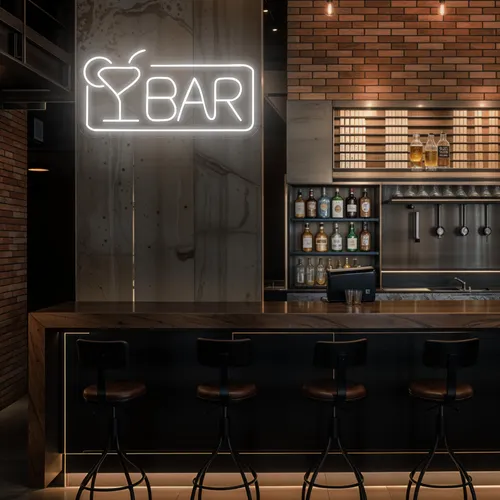 Bar Neon Sign - Custom Patch Factory