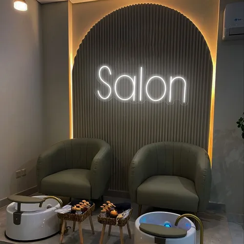 Salon Neon Sign - Custom Patch Factory