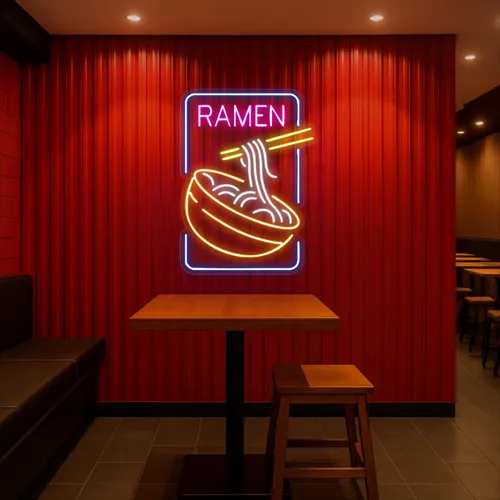 Custom Ramen Neon Signs - Custom Patch Factory
