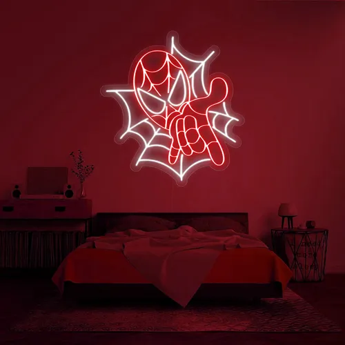 Custom Spiderman Neon Signs - Custom Patch Factory