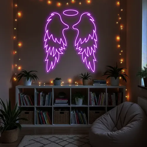 Custom Angel Wings Neon Signs - Custom Patch Factory