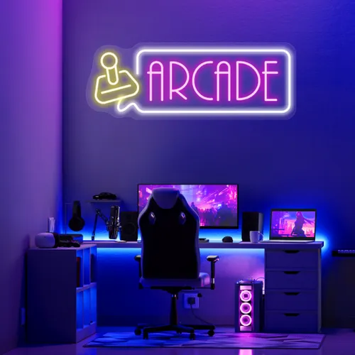 Custom Arcade Neon Signs - Custom Patch Factory