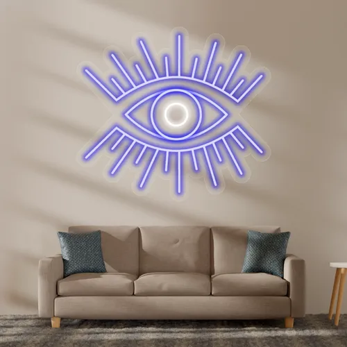 Custom Eye Neon Sign - Custom Patch Factory