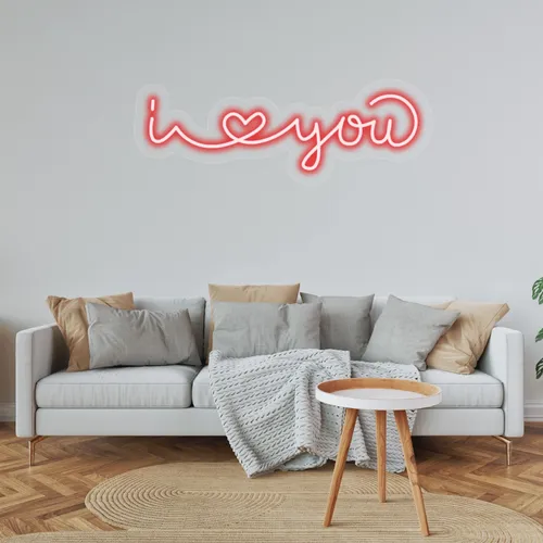 Custom I Love You Neon Sign - Custom Patch Factory