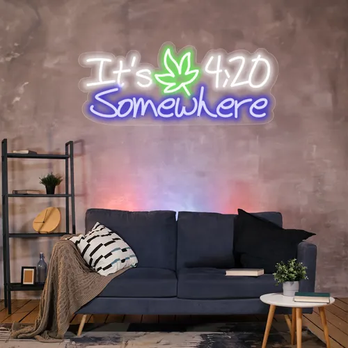 Custom 420 Neon Sign - Custom Patch Factory