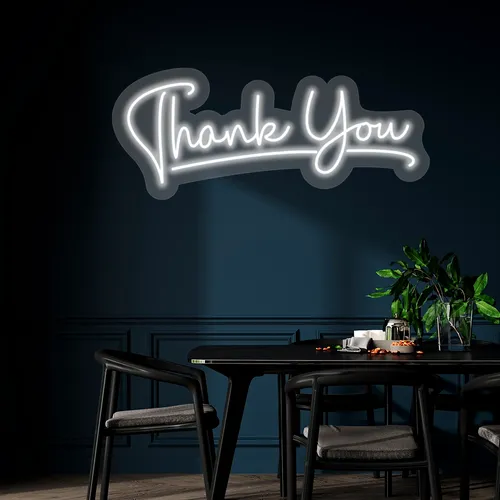 Custom Neon Thank You Sign - Custom Patch Factory
