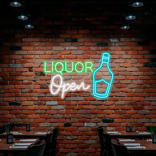 Custom Neon Liquor Signs - Custom Patch Factory