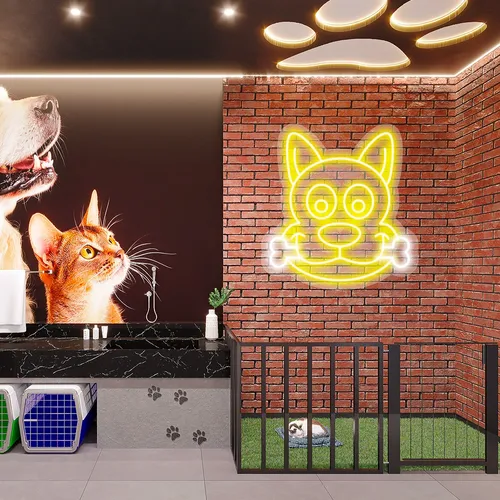Custom Dog Neon Signs - Custom Patch Factory