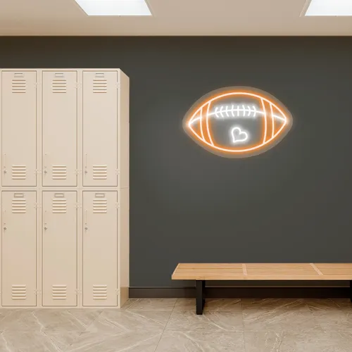Custom Football Neon Signs - Custom Patch Factory