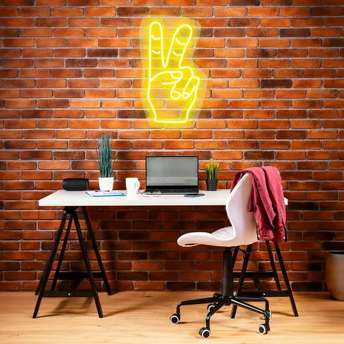 Custom Neon Peace Signs - Custom Patch Factory