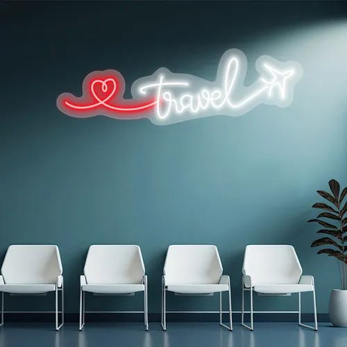 Custom Airplane Neon Signs - Custom Patch Factory