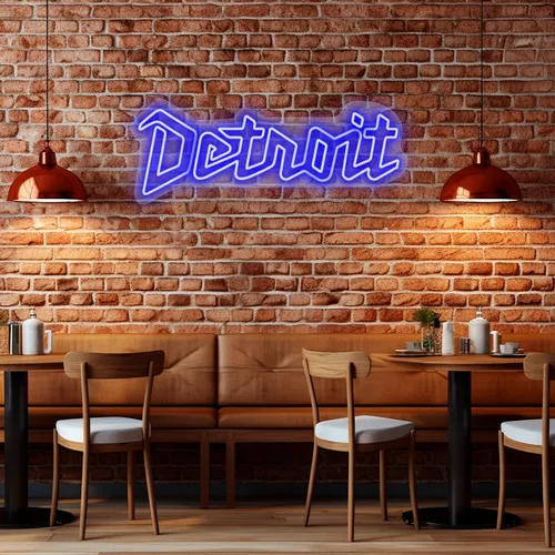 Custom Neon Signs Detroit - Custom Patch Factory