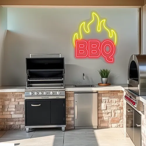 Custom Neon Barbecue Signs - Custom Patch Factory