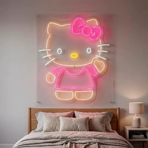 Custom Hello Kitty Neon Signs - Custom Patch Factory