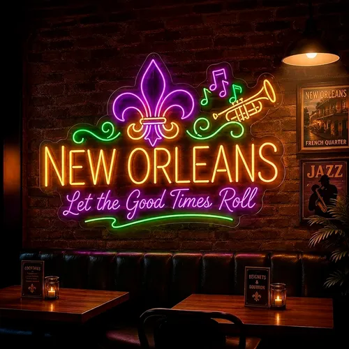 Custom Neon Signs New Orleans - Custom Patch Factory