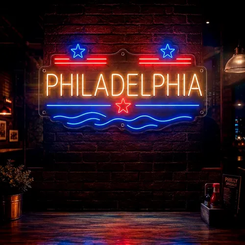 Custom Neon Signs Philadelphia - Custom Patch Factory